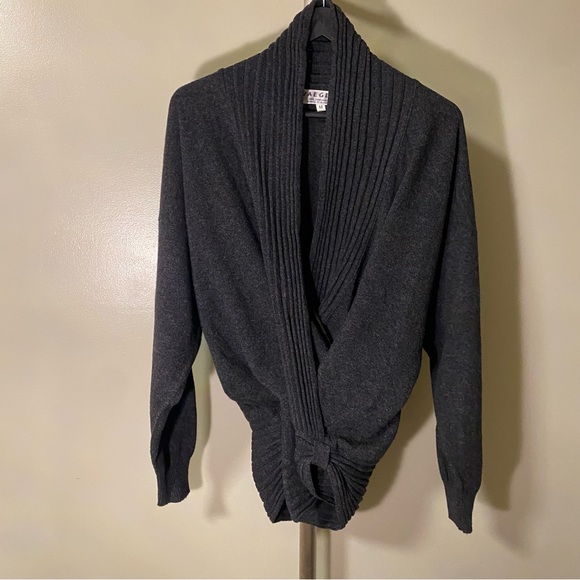 Jaeger - Gray Lambswool Sweater - Picture 4 of 8